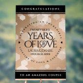 28エレガントthリネン結婚ズ記念お祝い アクリルサイン (ニュートラル)