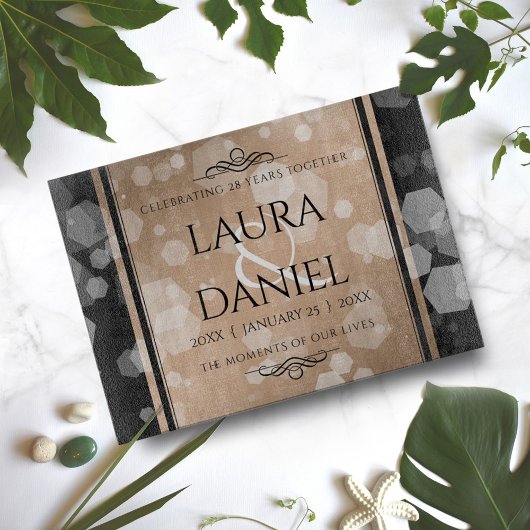 28エレガントthリネン結婚ズ記念お祝い カッティングボード