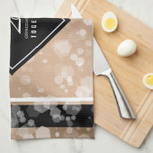 28エレガントthリネン結婚ズ記念お祝い キッチンタオル (四つ折り)