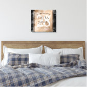 28エレガントthリネン結婚ズ記念お祝い キャンバスプリント (インサイチュ (寝室))