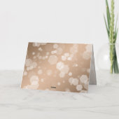 28エレガントthリネン結婚ズ記念お祝い サンキューカード (裏面)