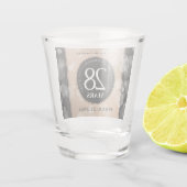 28エレガントthリネン結婚ズ記念お祝い ショットグラス (裏面)