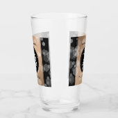 28エレガントthリネン結婚ズ記念お祝い タンブラーグラス (左)