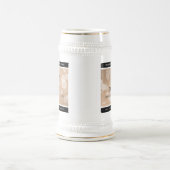 28エレガントthリネン結婚ズ記念お祝い ビールジョッキ (中央)