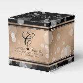 28エレガントthリネン結婚ズ記念お祝い フェイバーボックス (正面サイド)