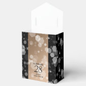 28エレガントthリネン結婚ズ記念お祝い フェイバーボックス (オープン)