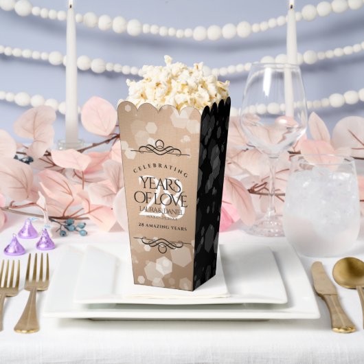 28エレガントthリネン結婚ズ記念お祝い フェイバーボックス (ウェディング)