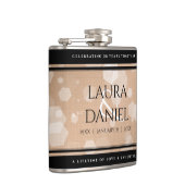 28エレガントthリネン結婚ズ記念お祝い フラスク (右)