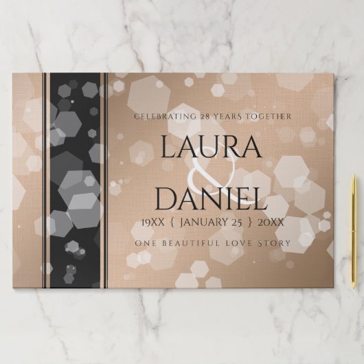 28エレガントthリネン結婚ズ記念お祝い ペーパーパッド (インサイチュ)