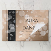 28エレガントthリネン結婚ズ記念お祝い ペーパーパッド (折り畳み)