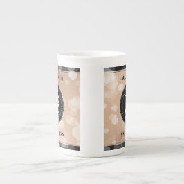 28エレガントthリネン結婚ズ記念お祝い ボーンチャイナマグカップ