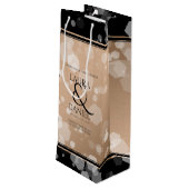 28エレガントthリネン結婚ズ記念お祝い ワインギフトバッグ (裏面アングル)