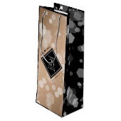 28エレガントthリネン結婚ズ記念お祝い ワインギフトバッグ (裏面アングル)