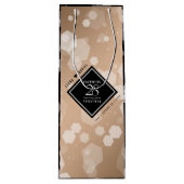 28エレガントthリネン結婚ズ記念お祝い ワインギフトバッグ (正面)