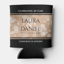 28エレガントthリネン結婚ズ記念お祝い 缶クーラー