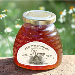 28カスタムスキップシェイプ12ozハニーヴィンテージスケッチ シール