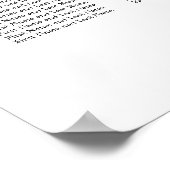 28テーブルエレガントミニマル座席表 ポスター (角)