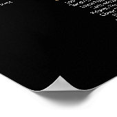 28テーブル席の黒い座席表プランを見つける ポスター (角)