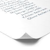 28テーブル私たちお気に入りのの人の座席表 ポスター (角)