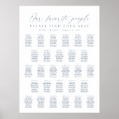 28テーブル私たちお気に入りのの人の座席表 ポスター (正面)