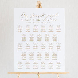 28テーブル私たちお気に入りのの人の座席表 ポスター