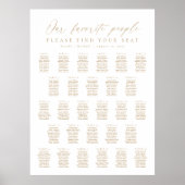 28テーブル私たちお気に入りのの人の座席表 ポスター (正面)