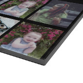 28フォトコラージグリッド – スクリプト文字-白黒 カッティングボード (角)