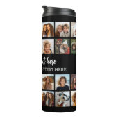 28フォトコラージグリッド – スクリプト文字-白黒 タンブラー (回転右)