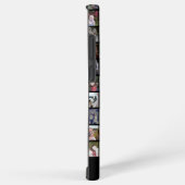 28フォトコラージグリッド – 2文字ボックス – 黒 SAMSUNG GALAXYケース (右側面)