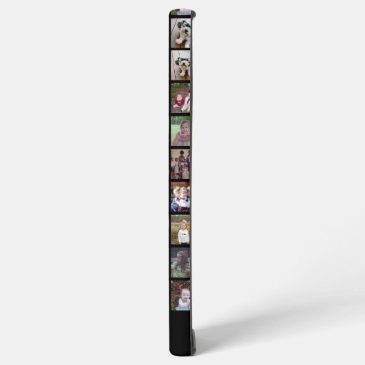 28フォトコラージグリッド – 2文字ボックス – 黒 SAMSUNG GALAXYケース (左側面)