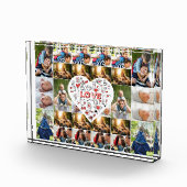 28フォトコラージフレームとラブヒアセンターピース フォトブロック (右)