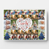 28フォトコラージフレームとラブヒアセンターピース フォトプラーク (正面)