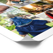 28フォトコラージフレームとラブヒアセンターピース ポスター (角)