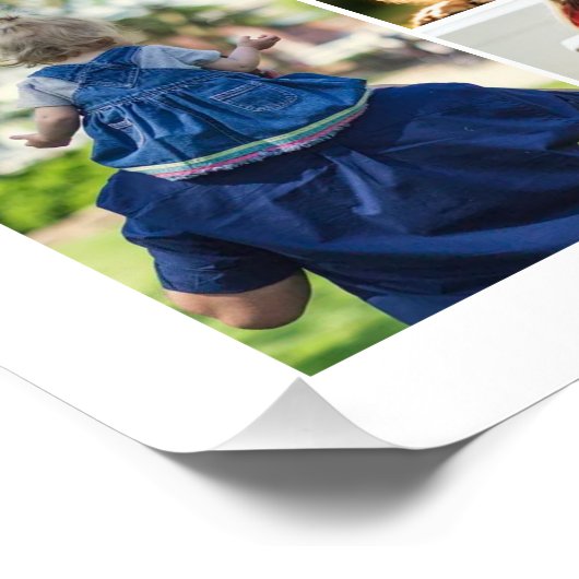 28フォトコラージフレームとラブヒアセンターピース ポスター (コーナー)