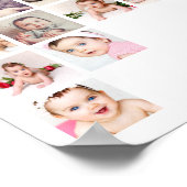 28フォトコラージュカスタムパーソナライズされた ポスター (角)