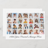 28フォトコラージュ自分のグリーティングフラットカードを追加 (正面/裏面)