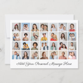 28フォトコラージュ自分のグリーティングフラットカードを追加