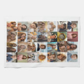 28フォトコラージュ – カスタム文字 – 白黒 キッチンタオル (横)