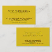 28モダンプロフェッショナル名刺ゴールデンイエロー 名刺 (正面/裏面)