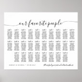 28人エレガント席のお気に入りの表 ポスター (正面)