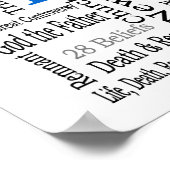 28信念 – Seventh-Day Adventist ポスター (角)