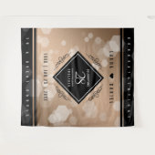 28周年リネン結婚記念日の優雅な祝い タペストリー (正面(横))