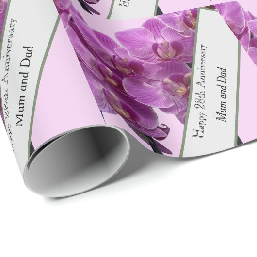 28周年編結婚集(編集可能) ラッピングペーパー (ロールコーナー)