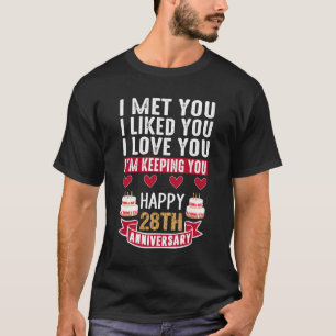 28周年記念の夫婦結婚に出会った Tシャツ