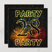 28回目の花火大会 招待状 (正面/裏面)