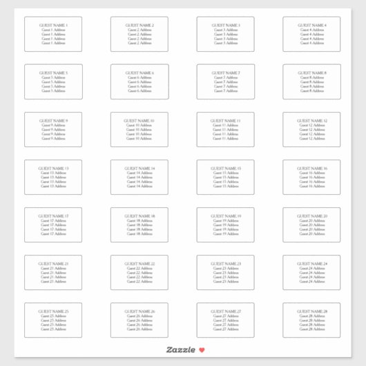 28封筒の日付住所 シールを保存する シール (シート)