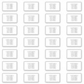 28封筒の日付住所 シールを保存する シール (正面)