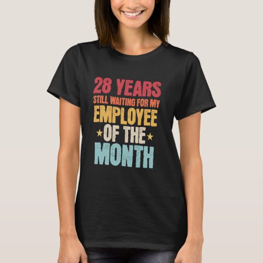 28年の従業員 – 28年の勤労アニバー Tシャツ (正面)