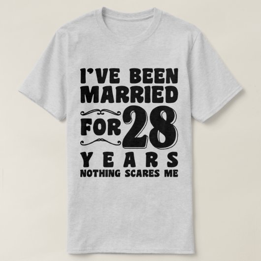28年目の結婚記念日 Tシャツ (デザイン正面)