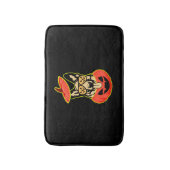 28怖いカボチャシャツのドイツの羊飼いおもしろいCu バスマット (正面縦)